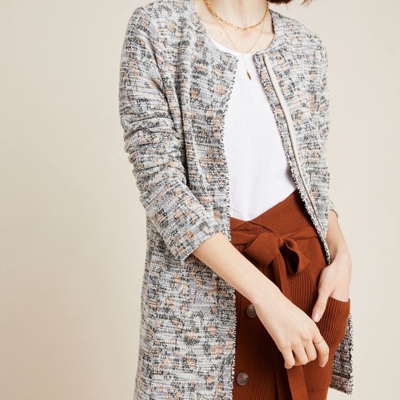 🐆 Anthro Leopard Longline Jacket by Dolan 🐆 - Picture 8 of 8